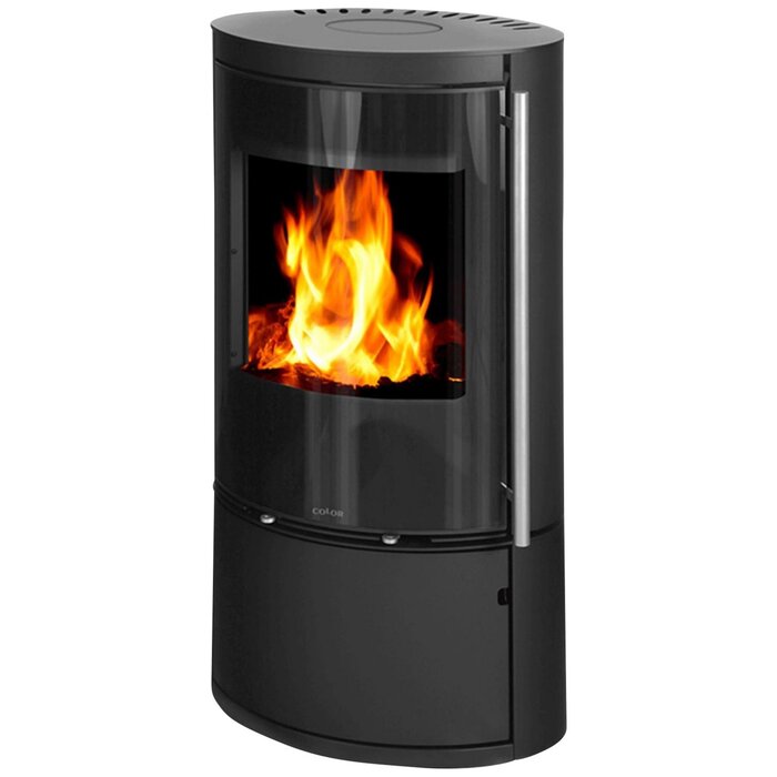 COLOR EMAJL Kaminofen Kolding, Stahl, 7 kW - schwarz