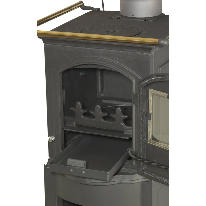 GLOBEFIRE Gusseisenofen Pluto, Gusseisen, 5 kW - schwarz